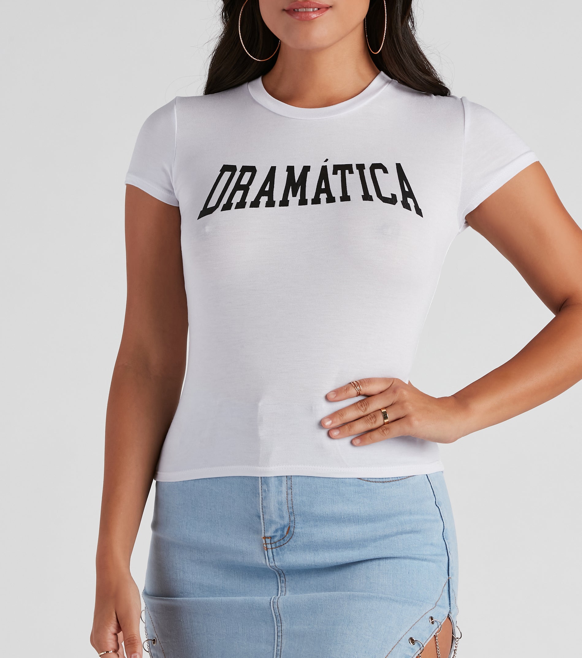 So Dramatic Jersey Graphic Tee