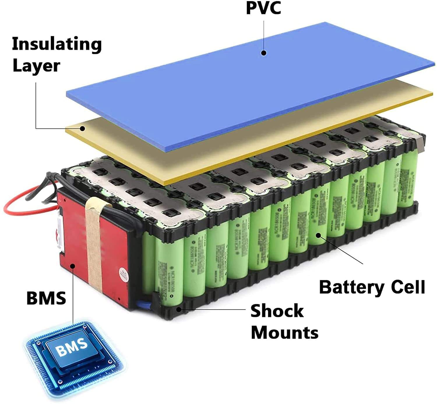 Customized Wholesale Factory 18650 Li ion Battery Pack 24v 36v 48v Ebike Battery 10ah 12ah 14ah 15ah 17ah 20ah 25ah 30ah Bms