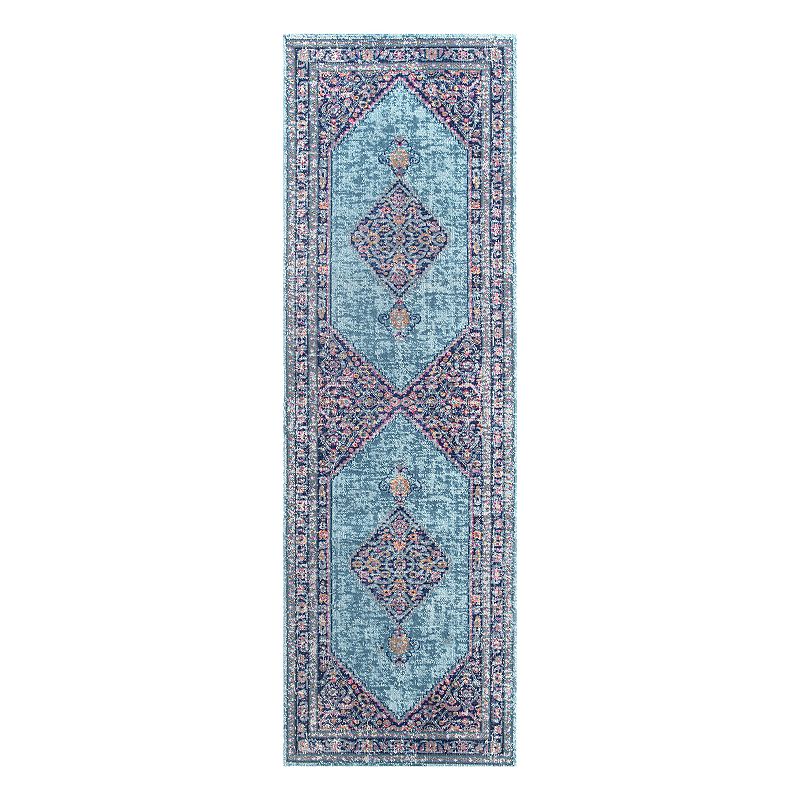 nuLOOM Dortha Vintage Framed Medallion Rug