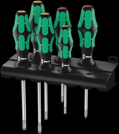 Wera 05105650001 334/6 Rack S/Driver Set