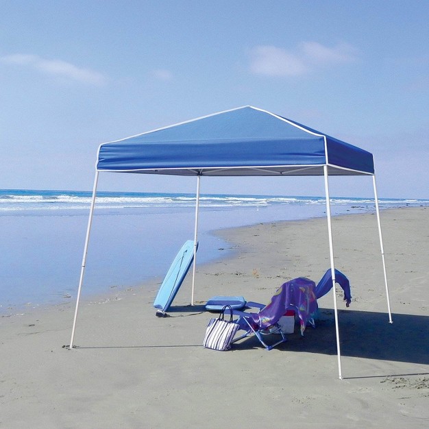 Z shade 10 By 10 Foot Instant Blue Pop Up Shade Canopy Tent Shelter For Outdoor And Indoor Use 64 Square Foot Coverage