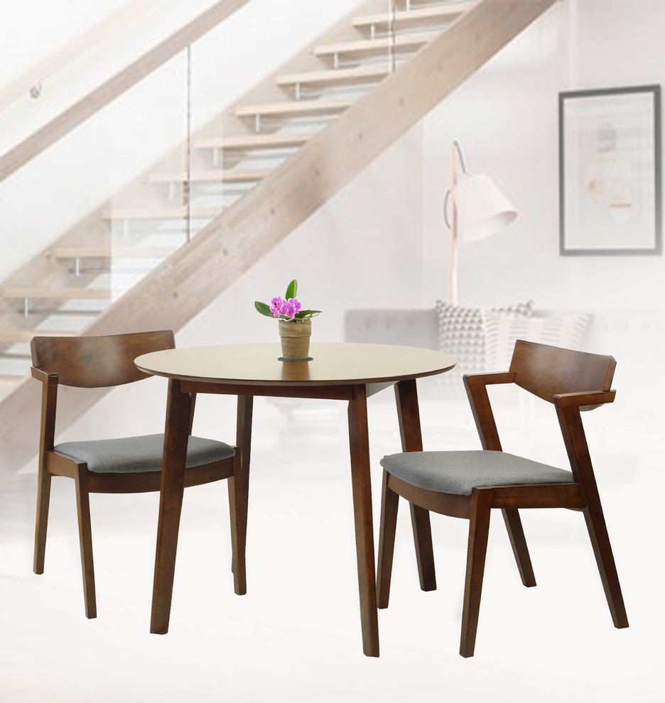 Modern Armchairs  Solid Wood  Medium Brown   Midcentury   Dining Chairs   by RattanUSA  Houzz