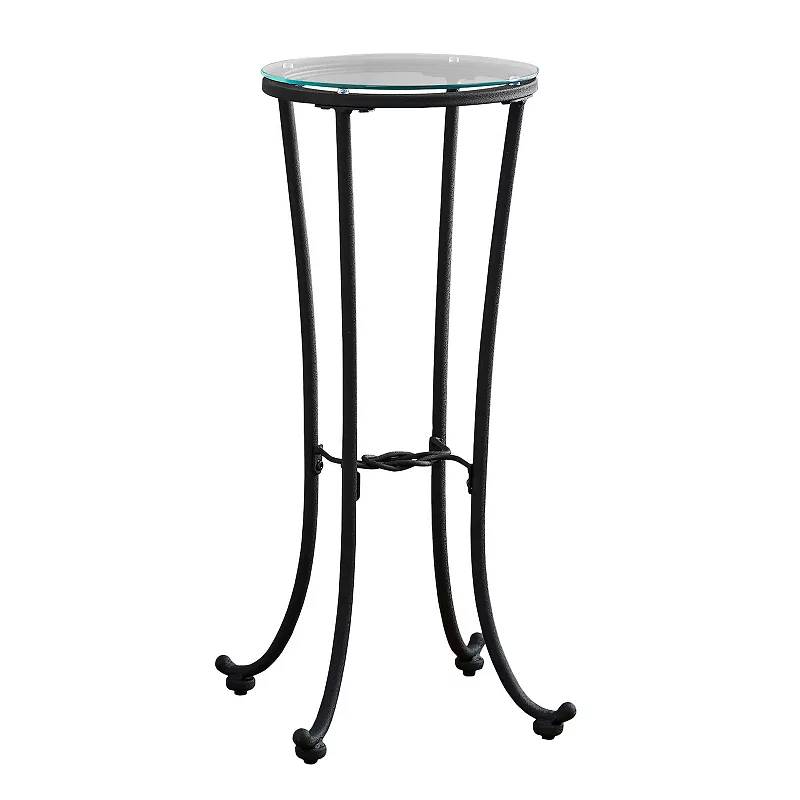 Monarch Hammered Metal Accent Table