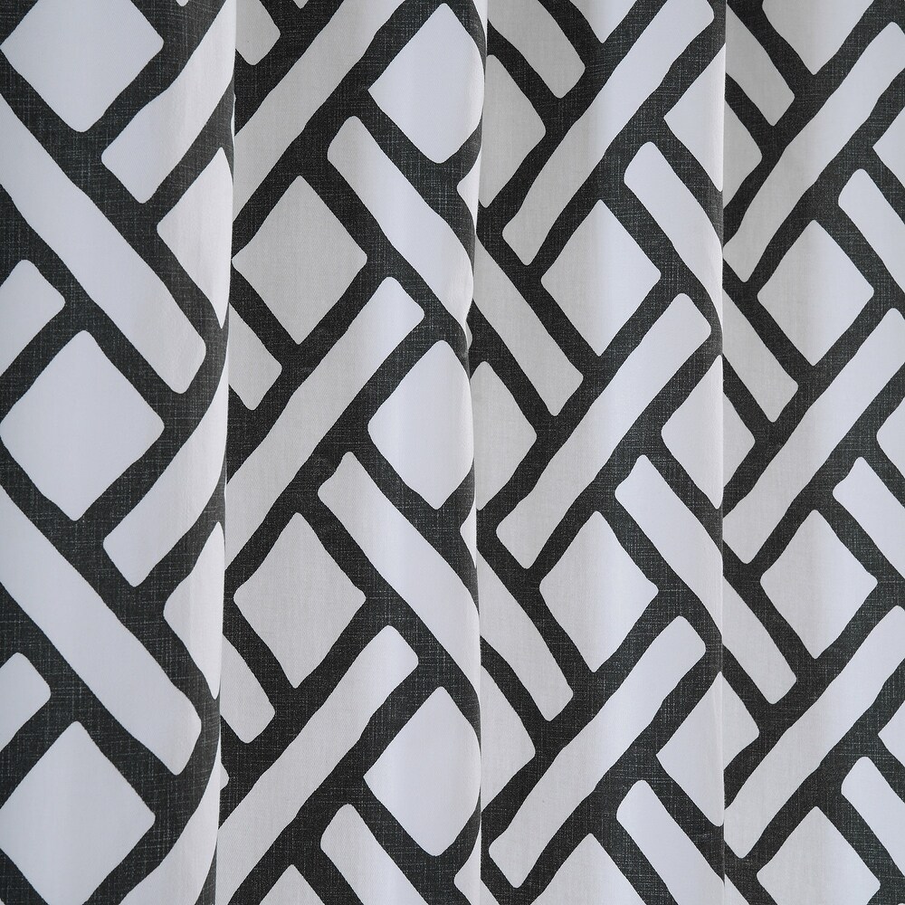 Exclusive Fabrics Garden Path Printed Cotton Curtain (1 Panel)