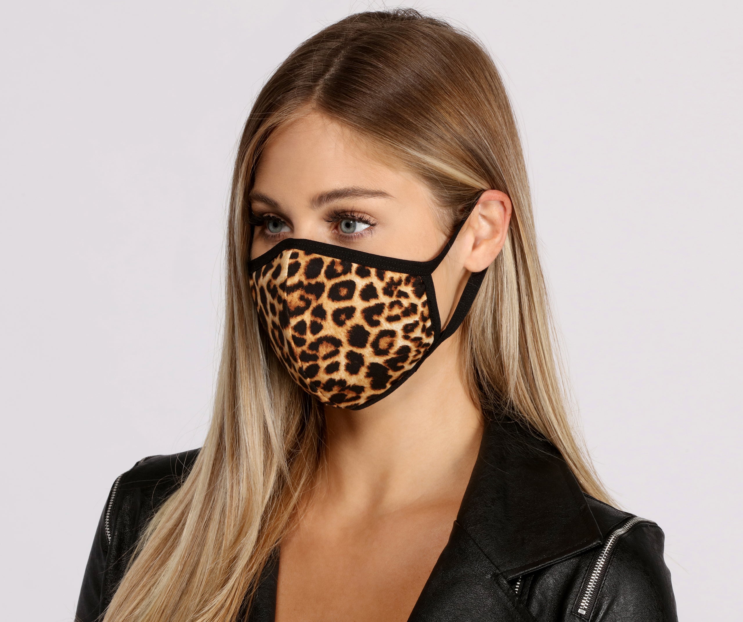 Leopard Print Face Mask