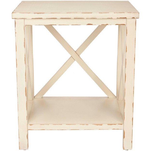 Mia End Table Vintage Cream Safavieh