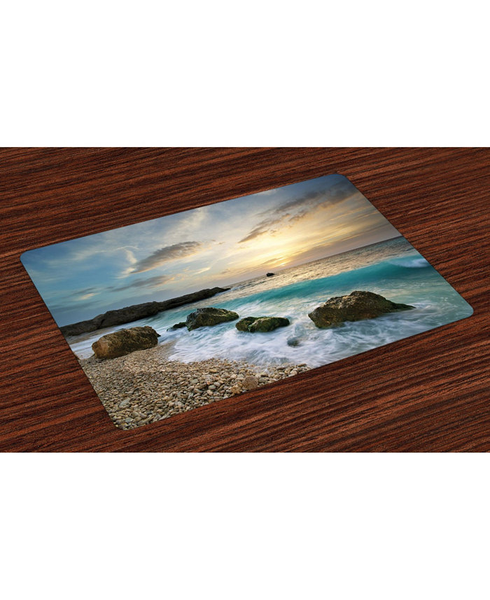 Ambesonne Ocean Place Mats Set of 4