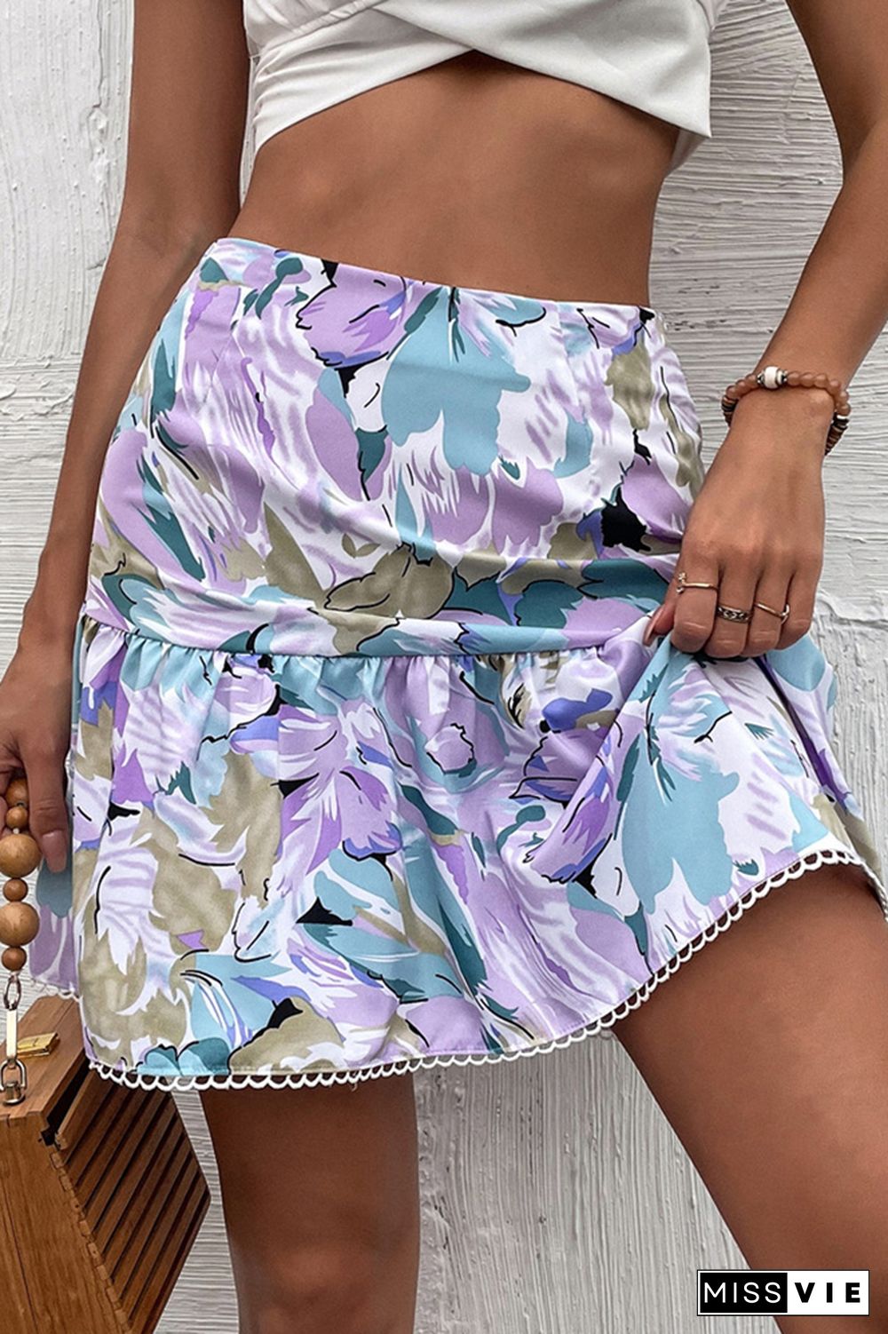 Floral Print Skirt Wholesale