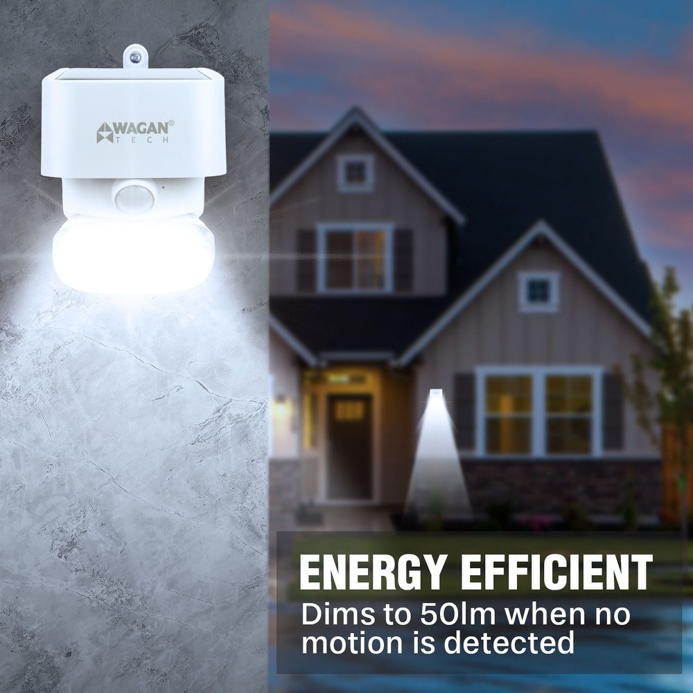 Wagan 2000 Lumen Solar Wall Light   White