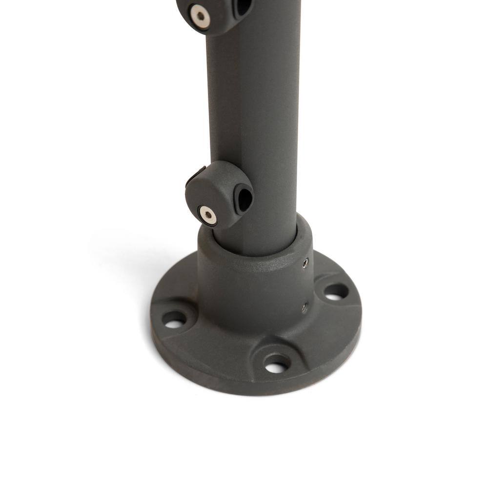 Dolle Prova PA1ab 42 in. x 1-12 in. Anthracite Top Mount Post 86029