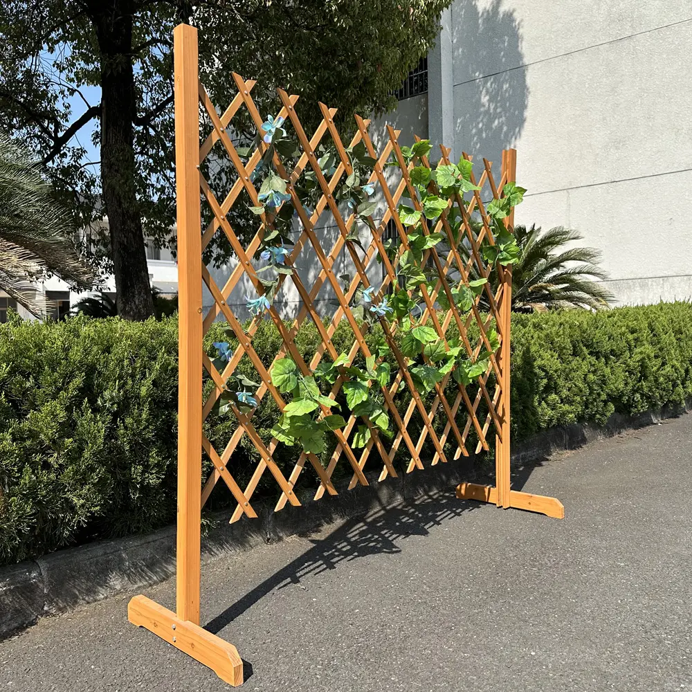 Manufacturer supply garden trellis lattice fence wall wood decorative garden fence