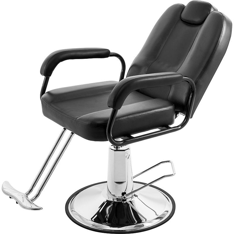 F.C Design Deluxe Reclining Barber Chair - Ideal Beauty Salon， Tattoo， Spa Equipment - Durable， Comfortable， and Stylish