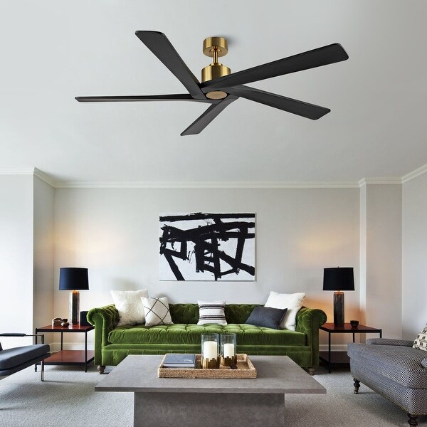 WINGBO 54 Inch DC Motor Indoor Ceiling Fan without Lights - N/A Shopping - The Best Deals on Ceiling Fans | 40094663