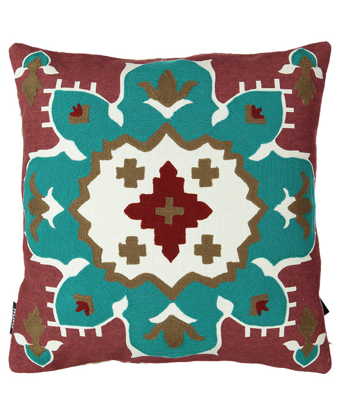 Mod Lifestyles Southwest Collection Kilim Embroidery Pillow， 20