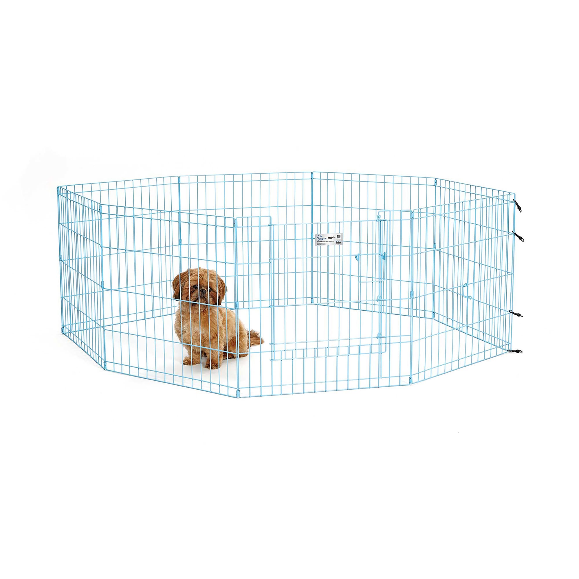 MIDWEST Blue Exercise Pen for Dogs， 24