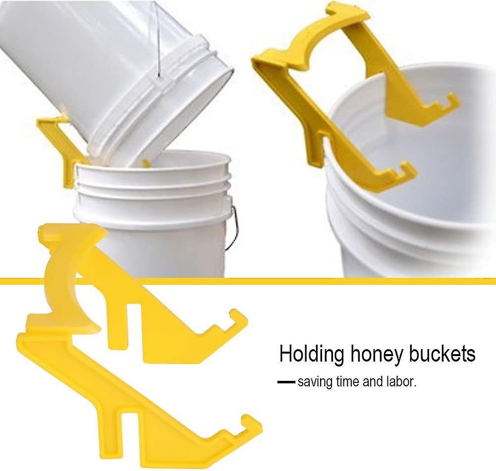 Honey Bucket Holder， Plastic Bee Honey Bucket Holder Handle Holder Beekeeping Tool