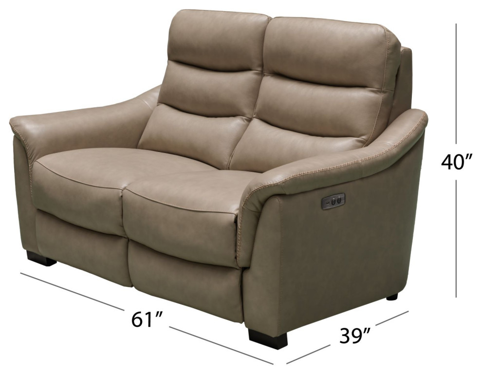 Seymour Top Grain Leather Power Reclining Loveseat   Contemporary   Loveseats   by Abbyson Living  Houzz