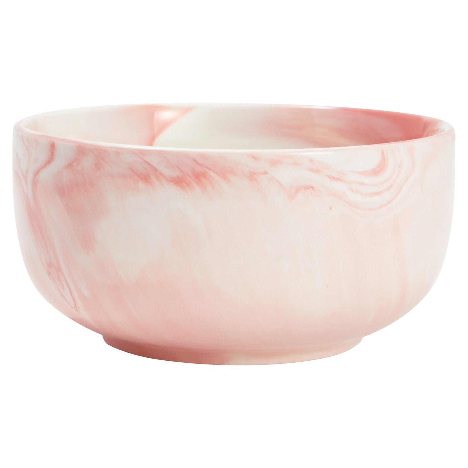 28 Ounce Porcelain Pink Bowl Set of 6 for Salads， Soup， Cereal (5.9 x 3 in)