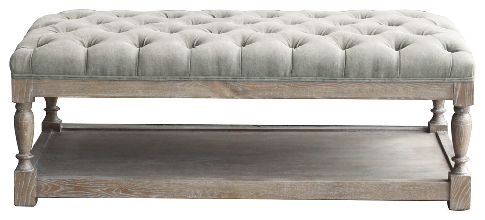 Athena Rectangular Coffee Table   French Country   Coffee Tables   by Pangea Home  Houzz