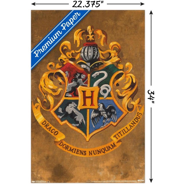 Trends International The Wizarding World Harry Potter Hogwarts Crest Unframed Wall Poster Prints