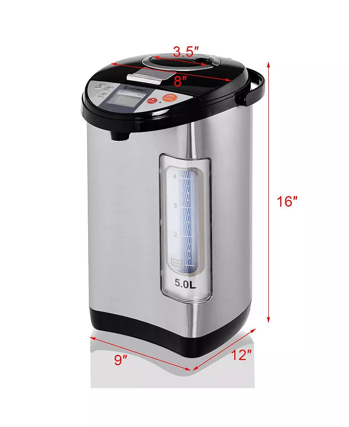 Costway 5-Liter LCD Water Boiler and Warmer Electric Hot Pot Kettle Hot Water Dispenser