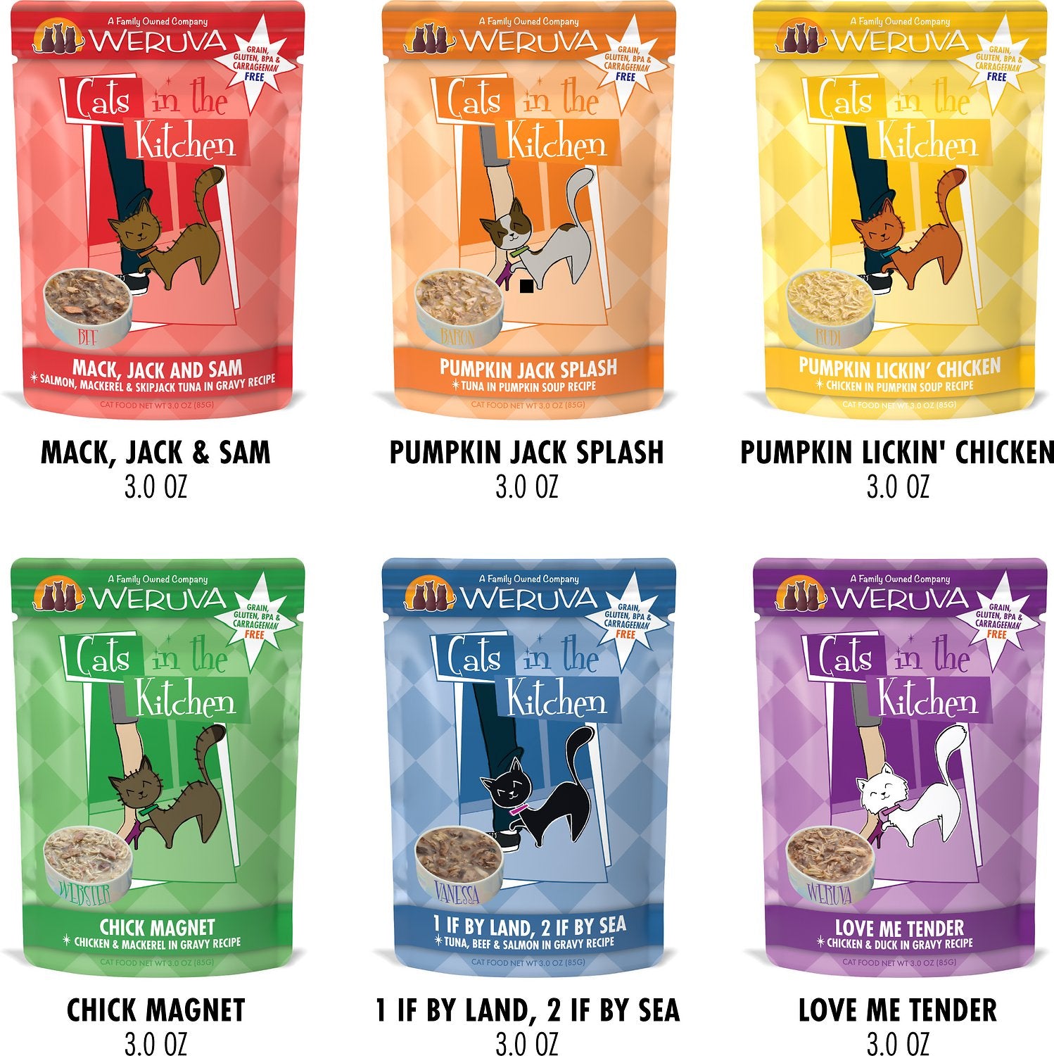 Weruva Cats In The Kitchen Variety Pack Grain Free Wet Cat Food