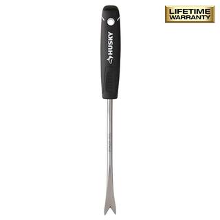 Husky 6.2 in. Double Injection Grip Handle Stainless Steel Hand Weeder GD210304