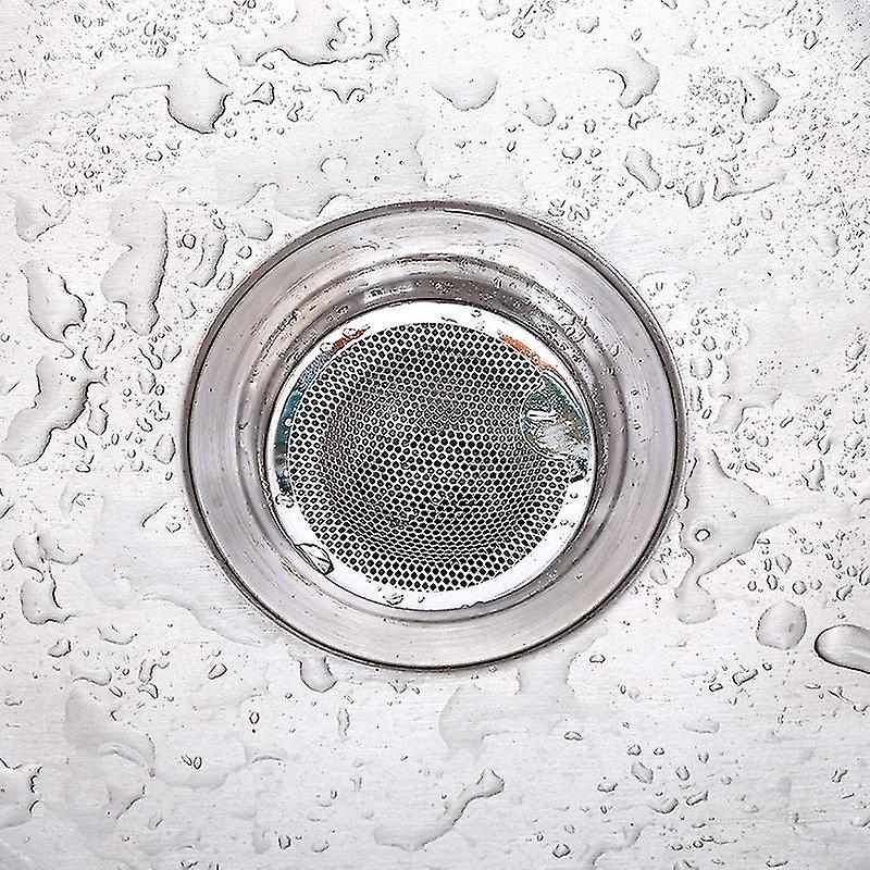 Other Sink Accessory Stainless Steel Sink Strainers A Set Of Two Pieces (5.2 Cm)， Silver， 2 Pieces Scrollsqy