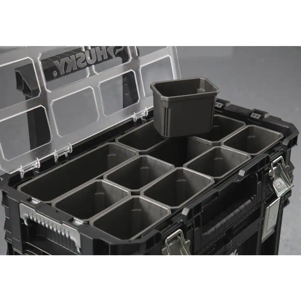 Husky 22 in. Connect Rolling System Plastic Tool Box