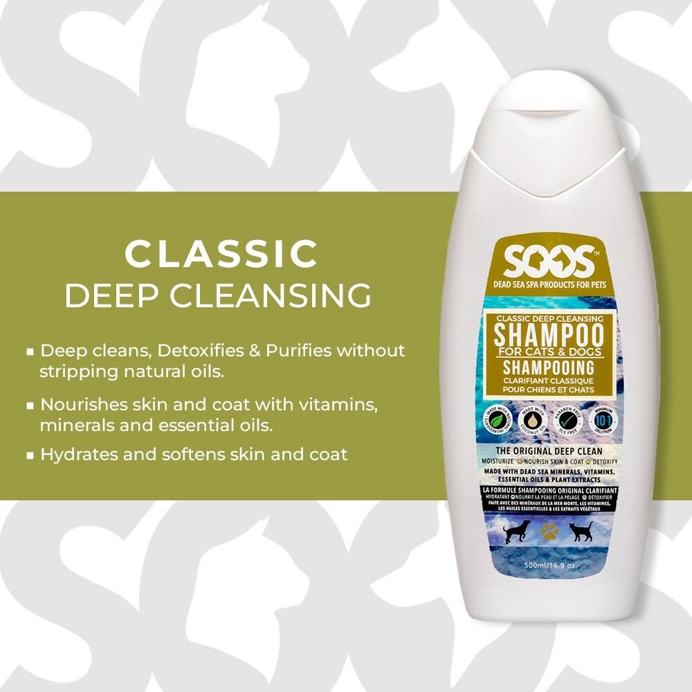 Soos Pets Classic Deep Cleansing Dog and Cat Shampoo