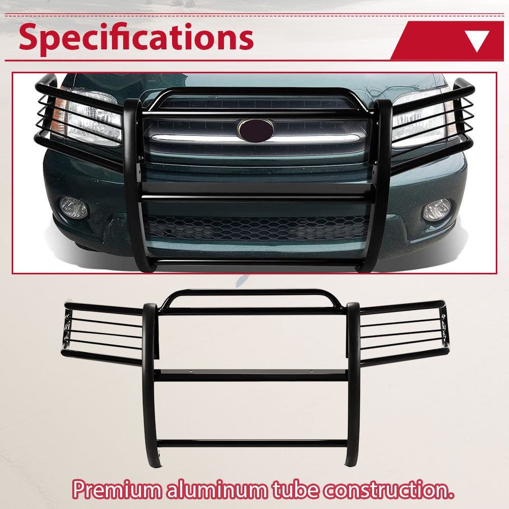 Kojem  Front Bumper Grille Brush Headlight  Guard Black Steel for 2000-06 Toyota Tundra 01 02 03 04 Sequoia