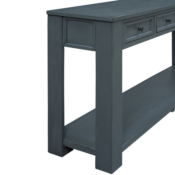 Console Table/Sofa Table with Storage Drawers and Bottom Shelf