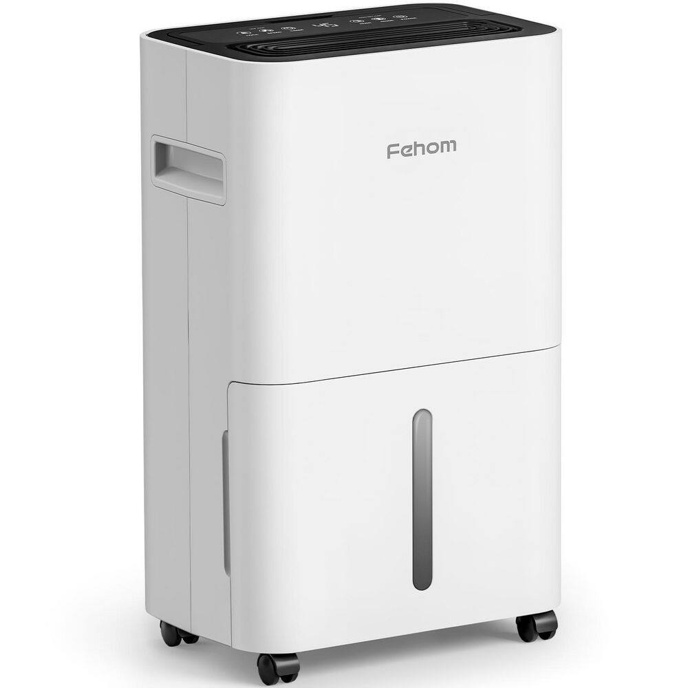 Fehom 50-Pint Multifunction Home Dehumidifier With Water Tank For 4500 Sq. Ft. Bedrooms Basements and Laundry Rooms HDCX-PD11A