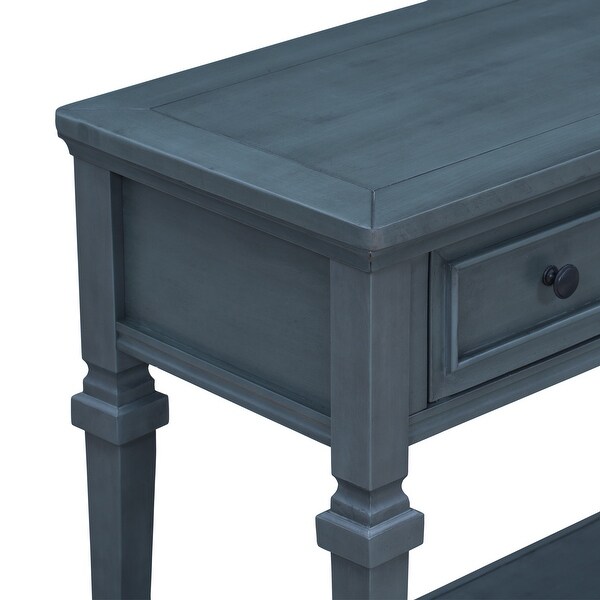 Classic Retro Style Console Table with Three Top Drawers