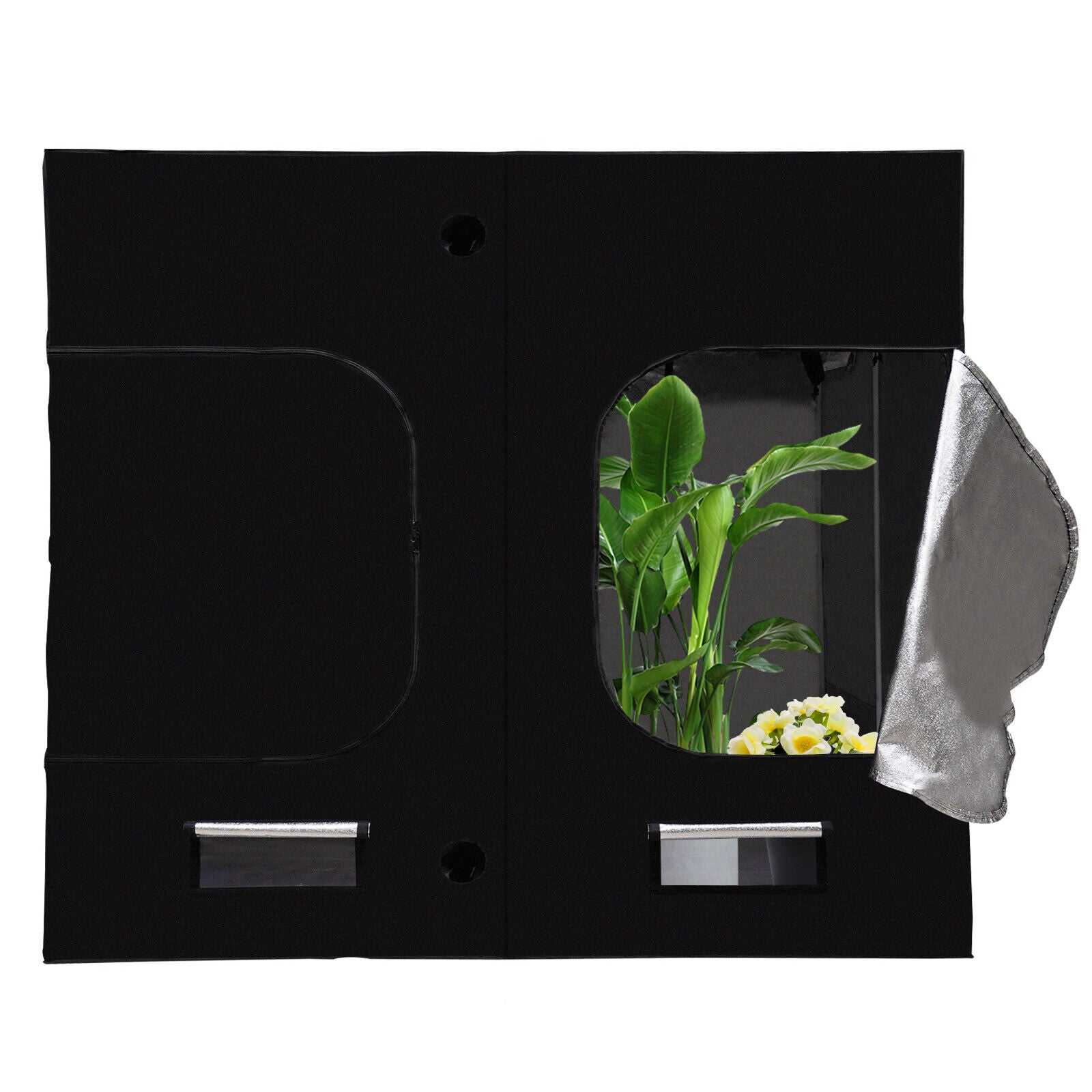 DENEST Indoor Hydroponic Grow Tent with  Window for Garden Plant Growing Waterproof