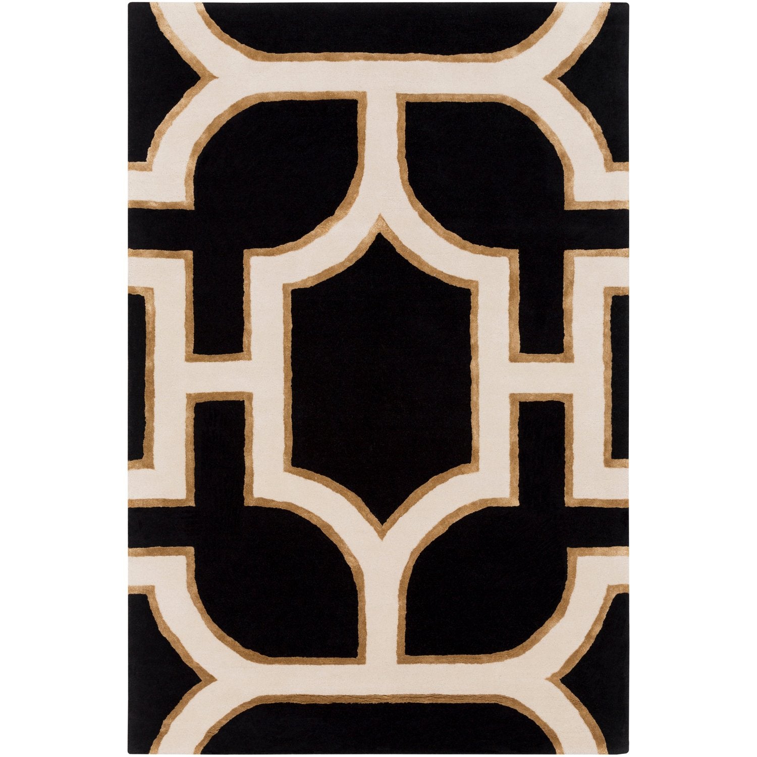 Intermezzo Rug in Black & Cream