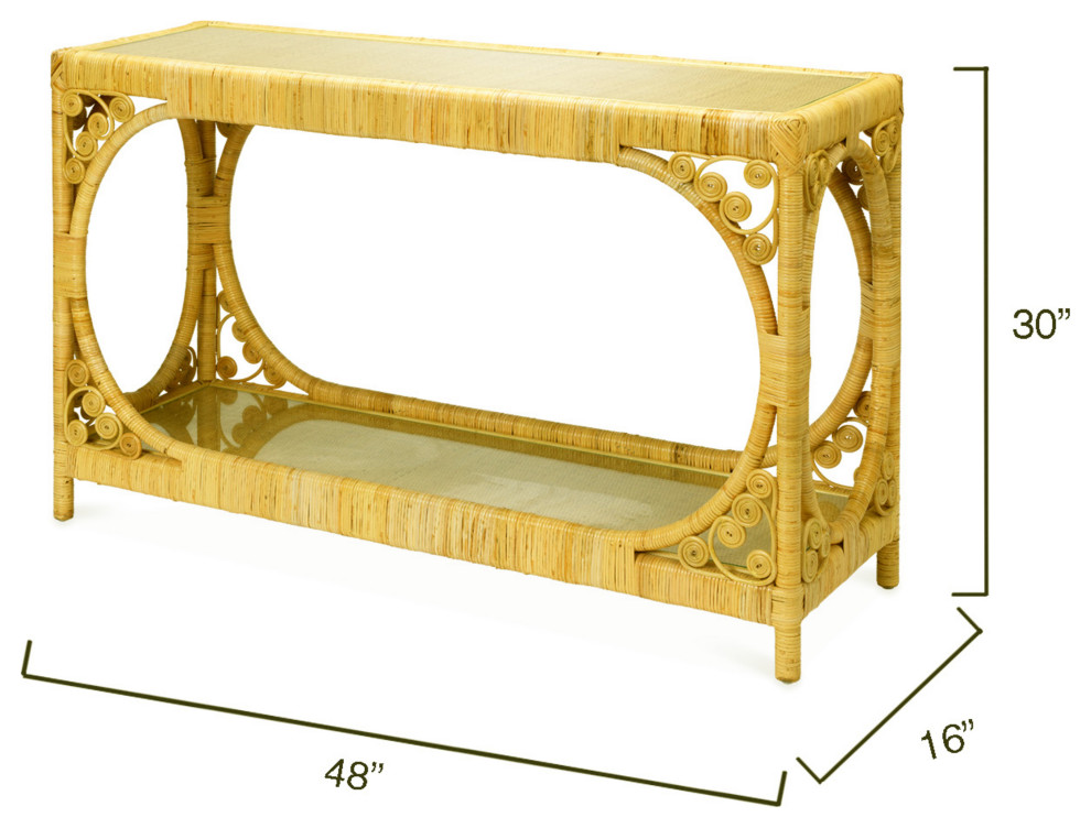 Primrose Console Table   Tropical   Console Tables   by HedgeApple  Houzz