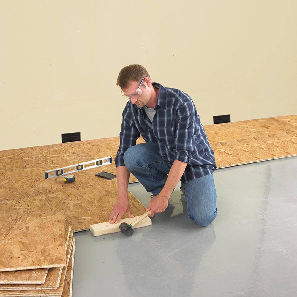 DRICORE Subfloor Membrane Panel 34 in. x 2 ft. x 2 ft. Oriented Strand Board FG10006