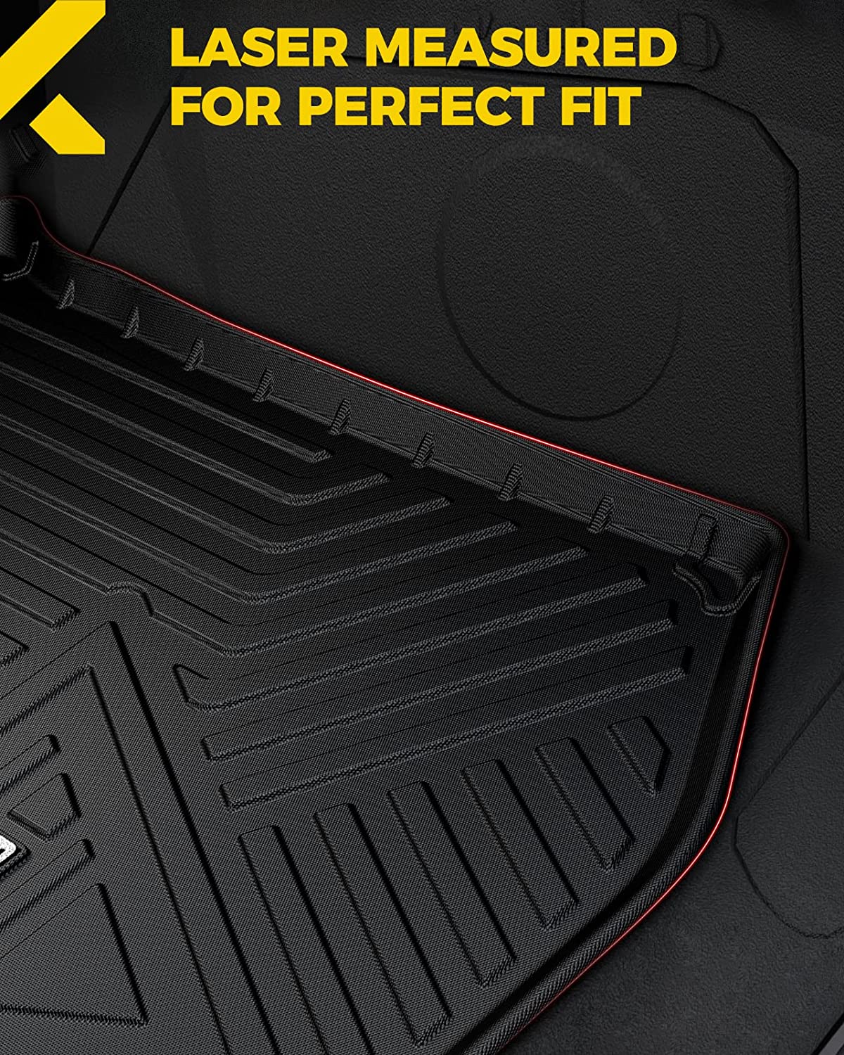 KYX TPE Cargo Liner for 2022 2021 2020 2019 RAV4， All-Weather Protection Custom Fit Rear Trunk Mat