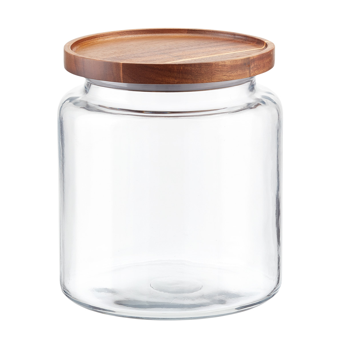 Anchor Hocking Montana Glass Canisters with Acacia Lids