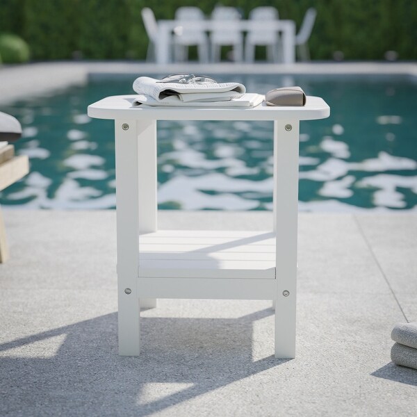 Commercial Grade AllWeather Adirondack Style Patio Side Table