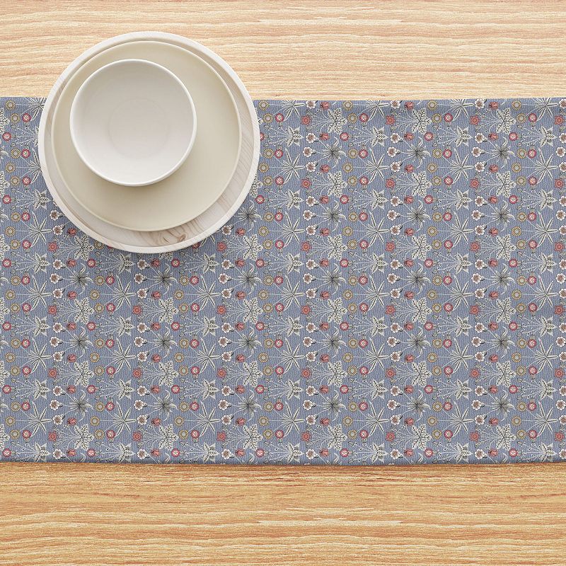 Table Runner， 100% Cotton， 16x72， Floral 50