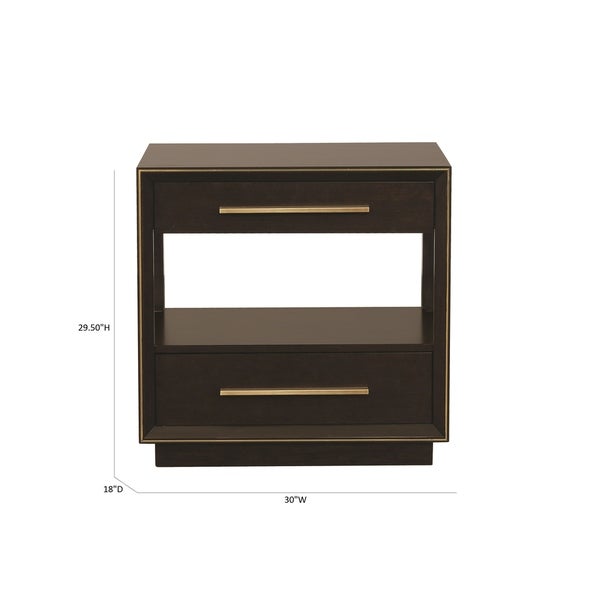 Coaster Furniture Durango Smoked Peppercorn 2-drawer Wooden Nightstand - - 30708966