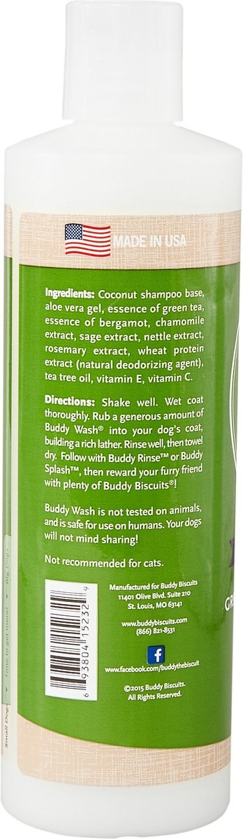 Buddy Wash Relaxing Green Tea and Bergamot Dog Shampoo and Conditioner