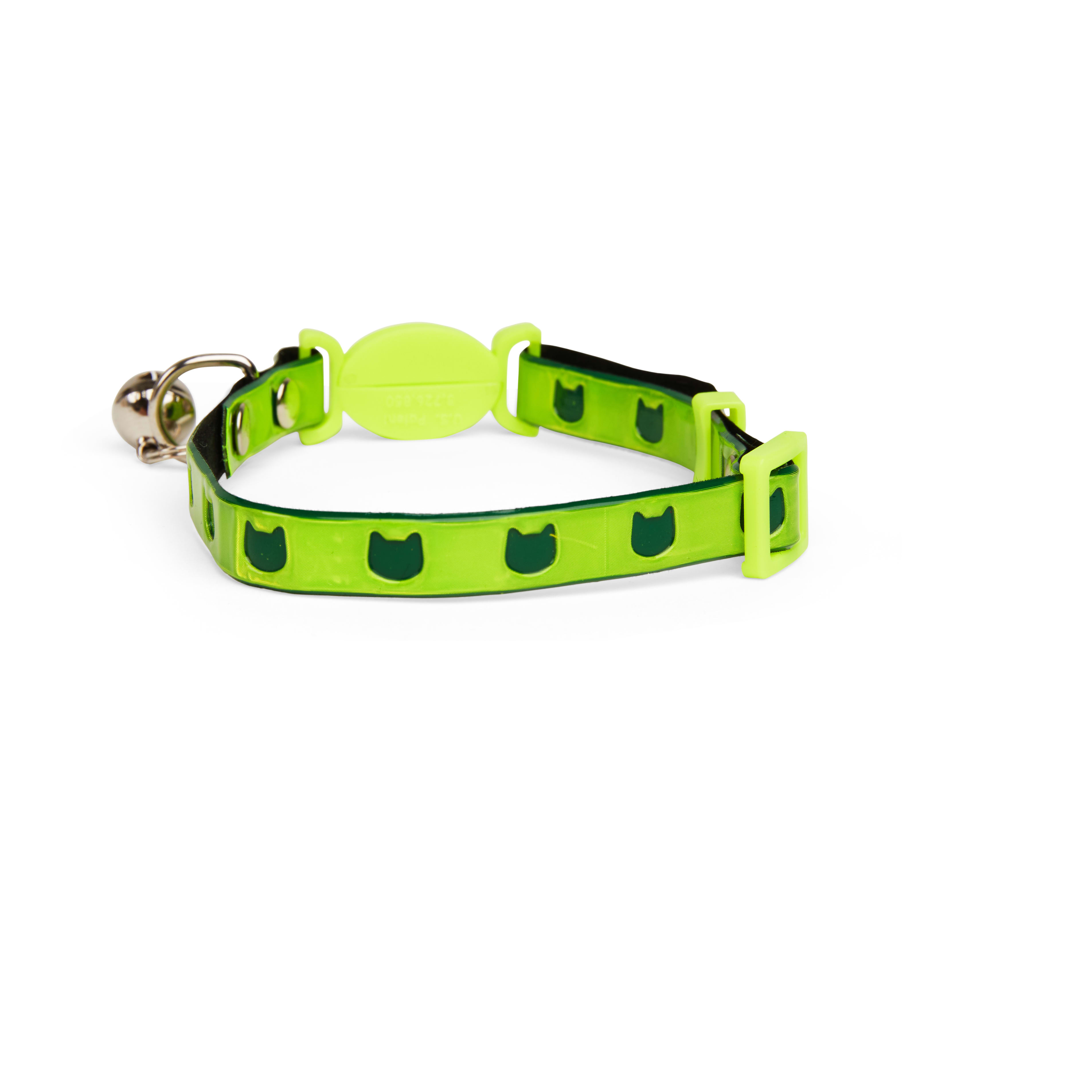 YOULY Neon Yellow Reflective Cat Collar， Large