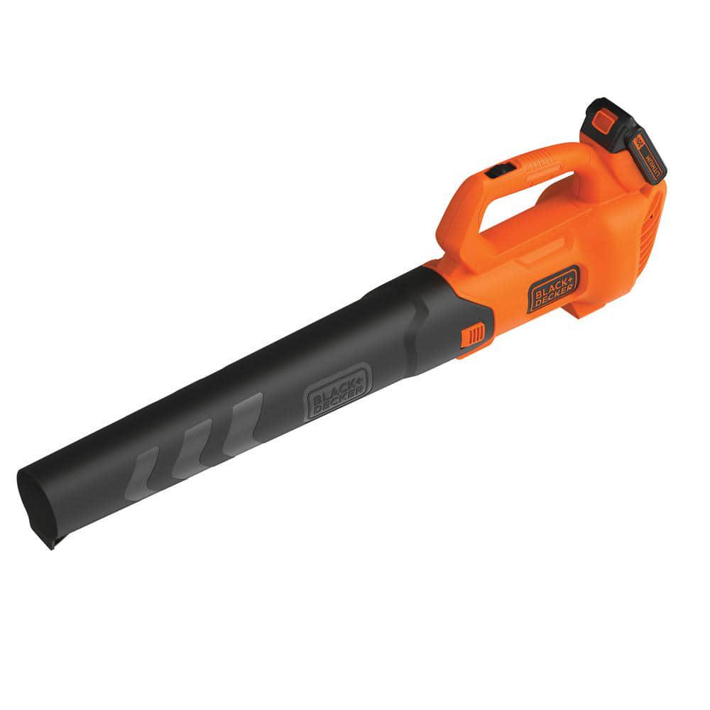 BLACKDECKER 20V MAX 90 MPH 320 CFM Cordless Battery Powered Handheld Leaf Blower Kit with