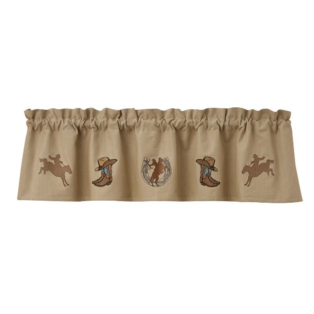 Park Designs Western Embroidered Lined Valance