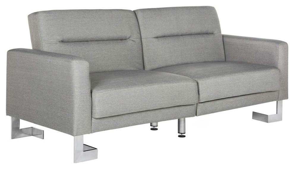 Bree Foldable Sofa Bed Grey   Contemporary   Loveseats   by AED Luxury Home Decor  Houzz