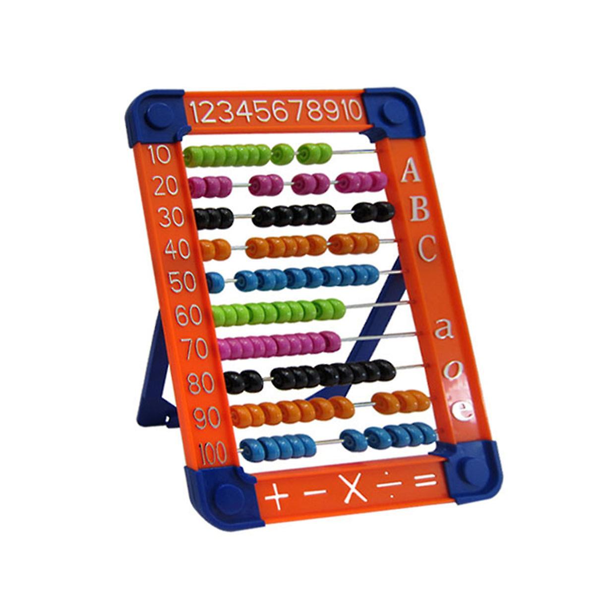 Kids Baby Plastic Abacus Toys Small Calculator Handcrafted Educational Children's Calculating Beads Early Learning Teaching Toy