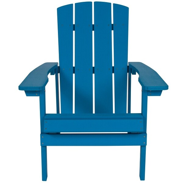 Allweather Poly Resin Wood Outdoor Adirondack Chair (Set of 4)